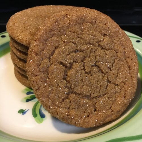Freshly Baked Gluten-Free Ginger Molasses Cookies
