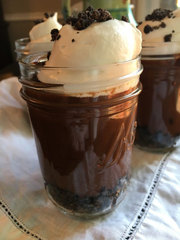 Chocolate Pudding with Cookie Crumbles & Fresh Whipped Cream (Gluten ...